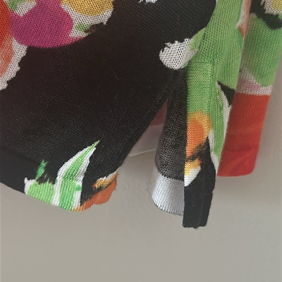 Lauren Ralph Lauren Womens Floral Long Sleeve Lightweight Knit Sweater Sz Medium - Picture 4 of 6